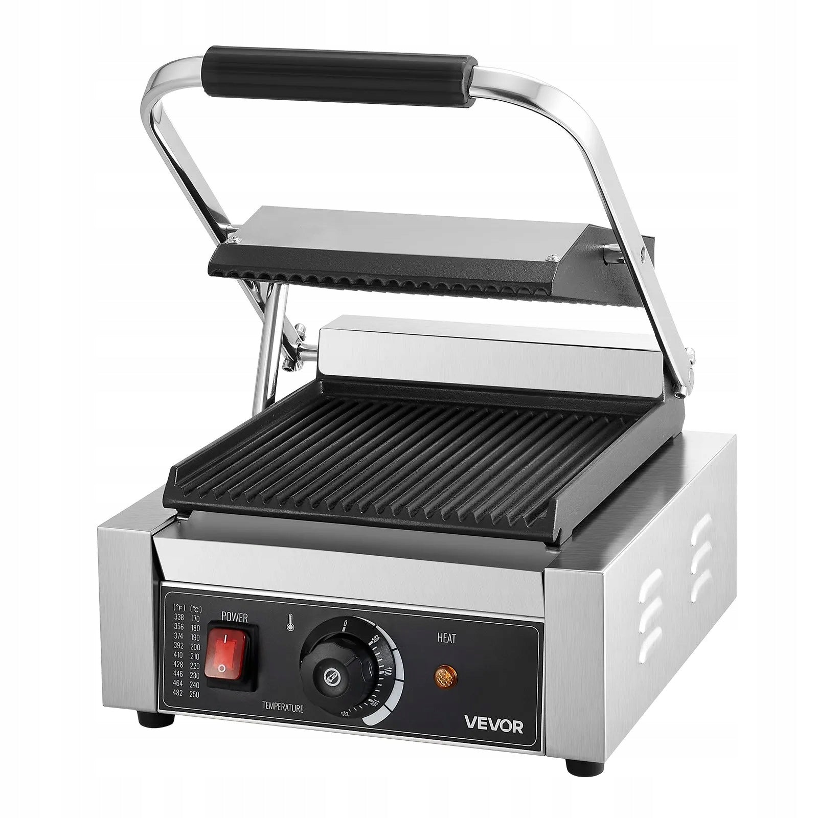 CONTACT GRILL FOR PANINI STEAK SANDWICHES TOASTER HOB 22X23 CM