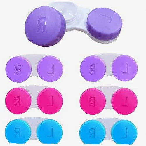 CONTACT LENS CONTAINER AIRTIGHT SET OF 6 TRAVEL FOR HOME