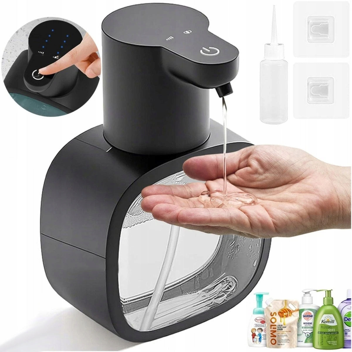 CONTACTLESS SOAP DISPENSER, ELECTRIC AUTOMATIC SOAP DISPENSER