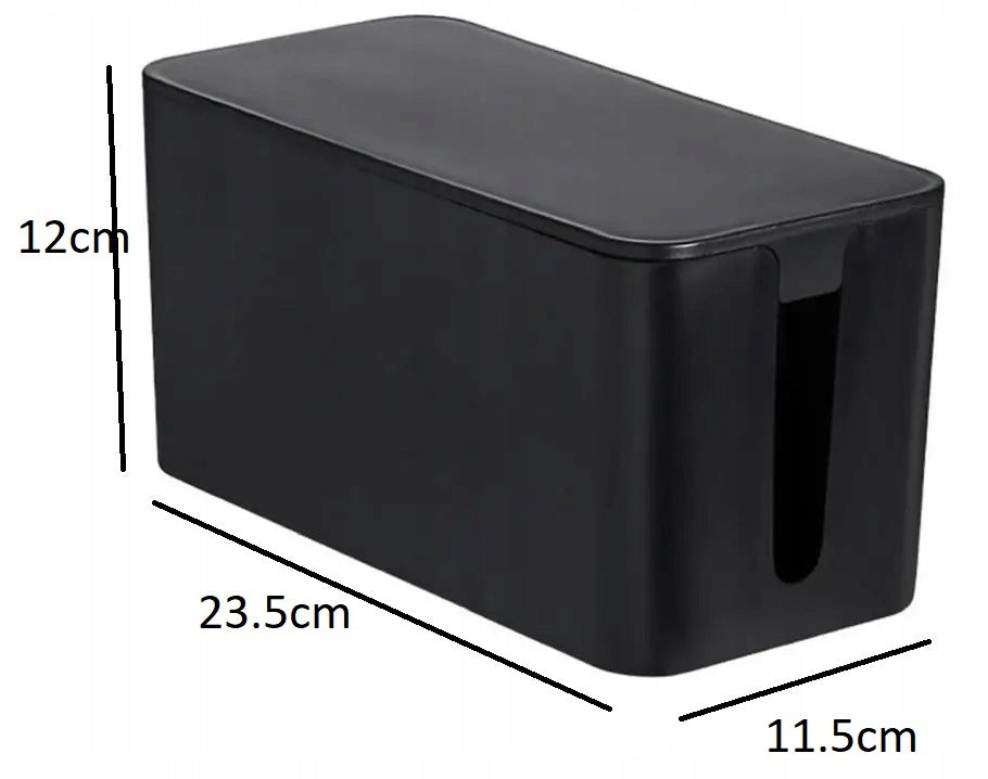 CONTAINER CABLE ORGANIZER BOX CABLE STRIP M BLACK Color black