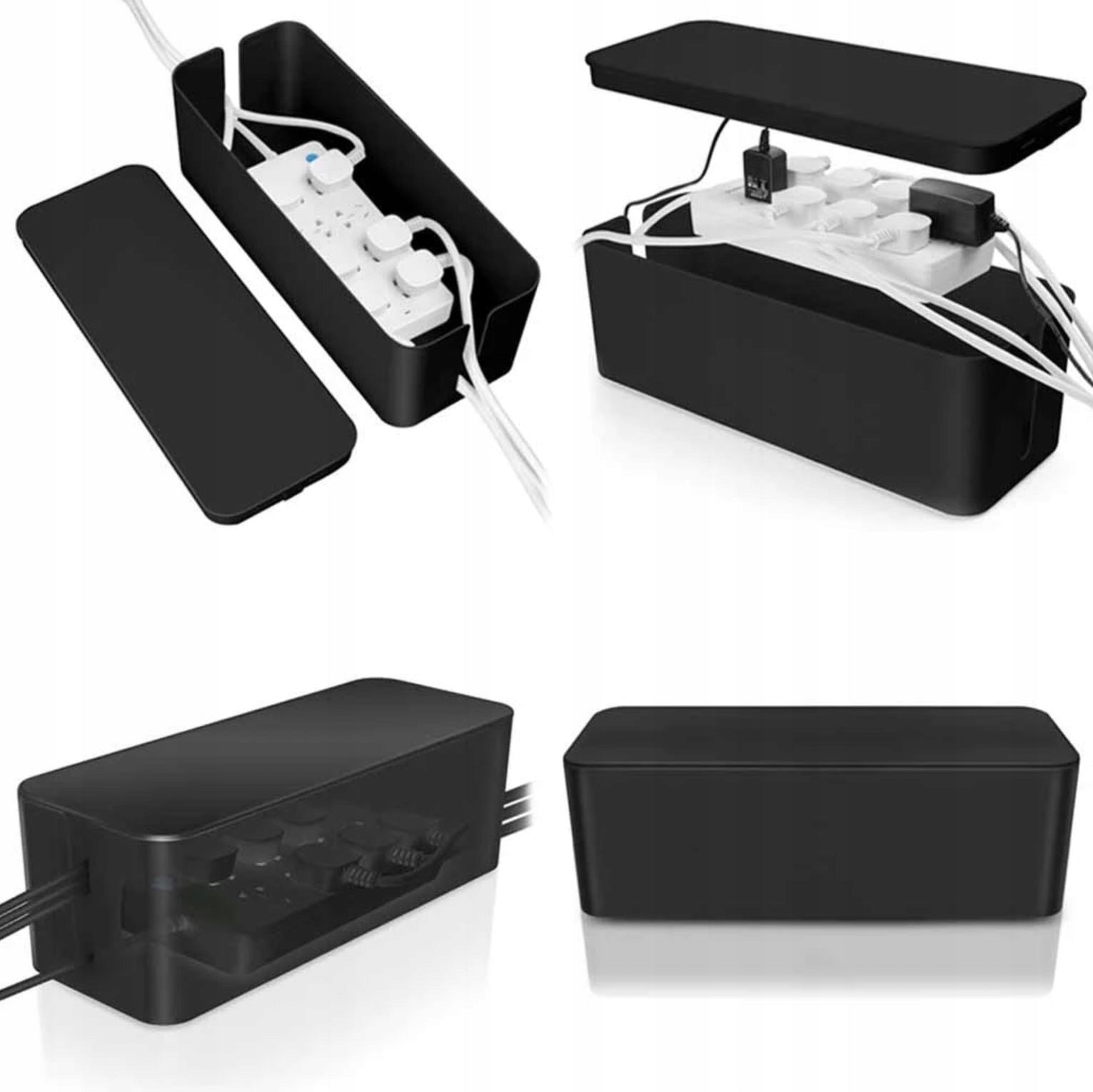 CONTAINER CABLE ORGANIZER BOX CABLE STRIP S Color black