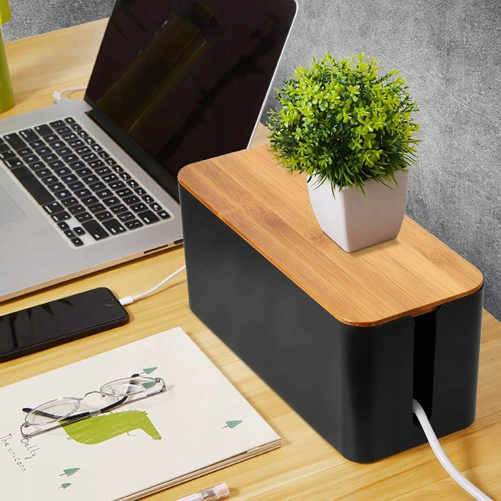 CONTAINER CABLE ORGANIZER BOX WOOD LARGE M Brand Kopier