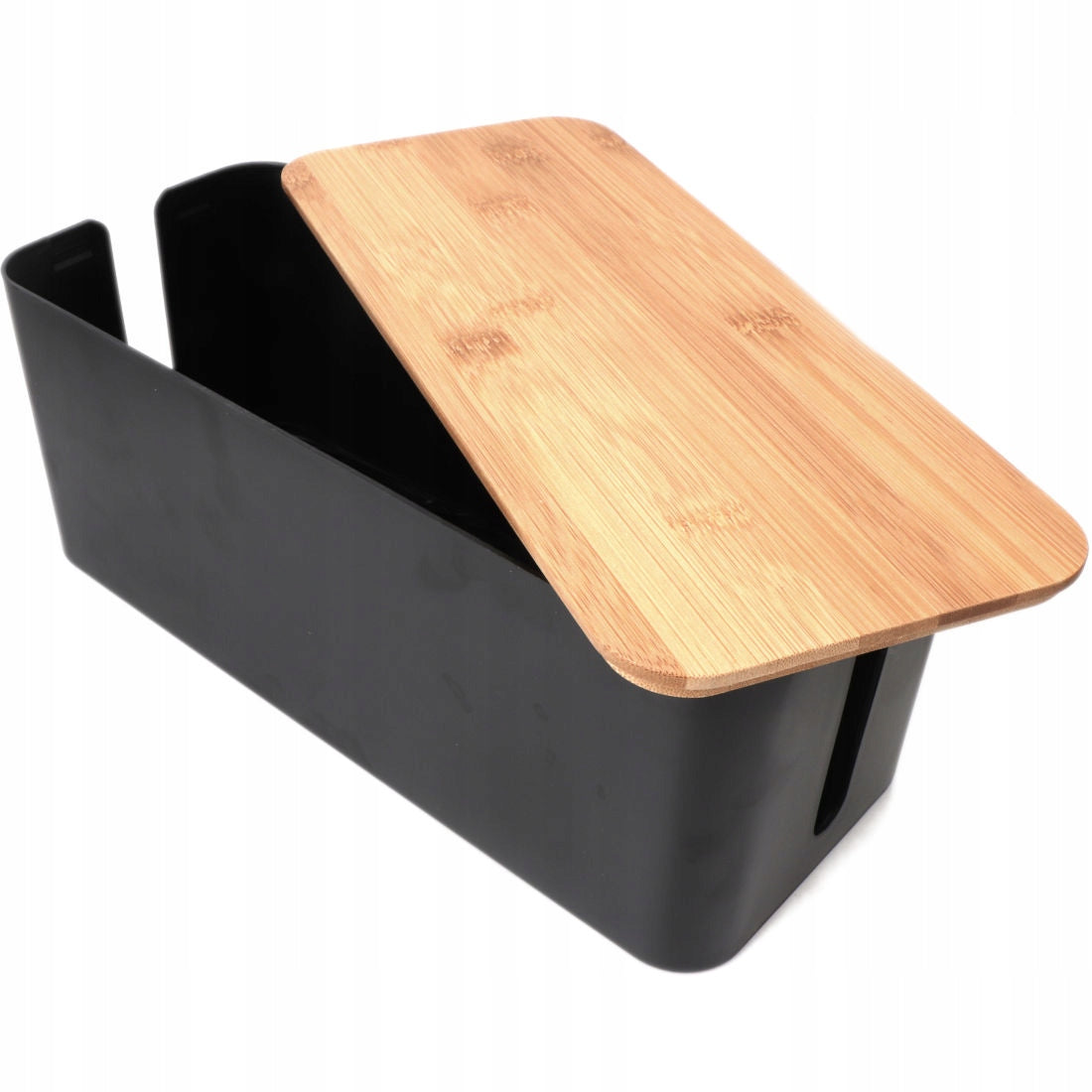 CONTAINER CABLE ORGANIZER SLATS WOOD BLACK MOZOS KBO-BK-WOOD Packaging status original