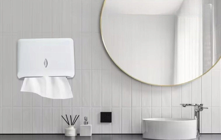 CONTAINER DISPENSER PAPER TOWELS ZZ WHITE WALL MOUNTING Packaging status original