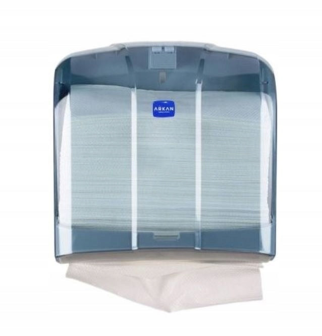 CONTAINER PAPER TOWEL DISPENSER WITH CLEARANCE