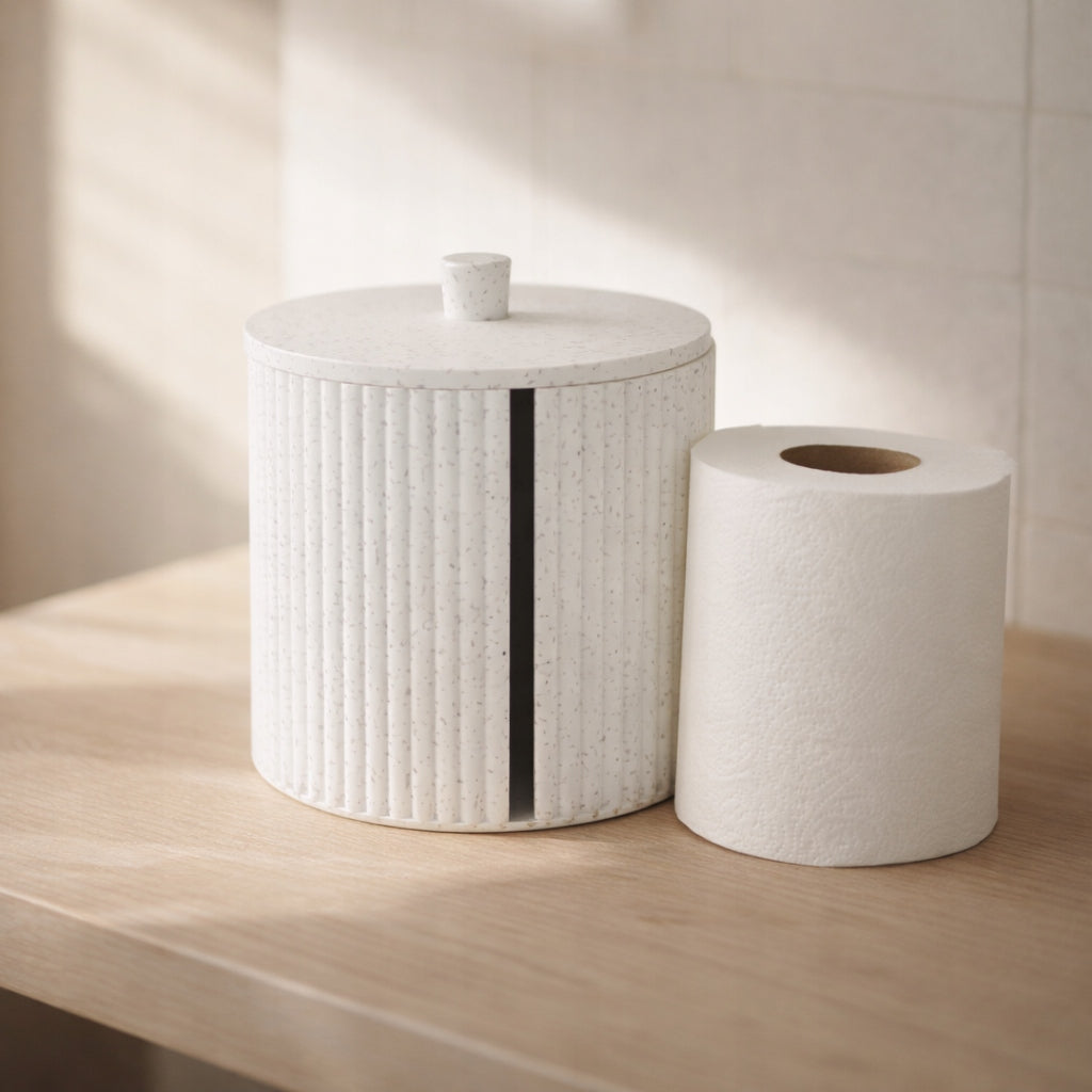 CONTAINER TOILET PAPER DISPENSER FREESTANDING MANY COLORS Product height 12 cm