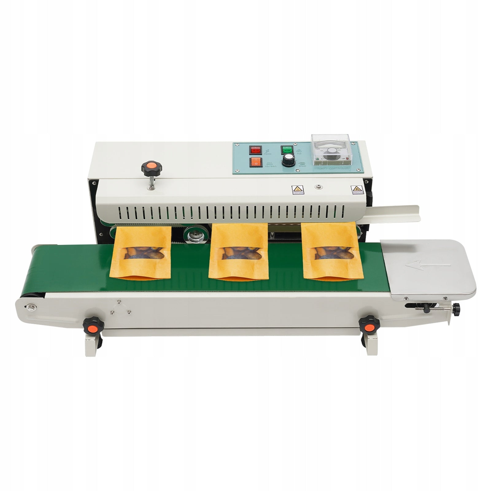 CONTINUOUS SEALING MACHINE 500W 12MM WIDTH BAG BAND HORIZONTAL 12M/MIN