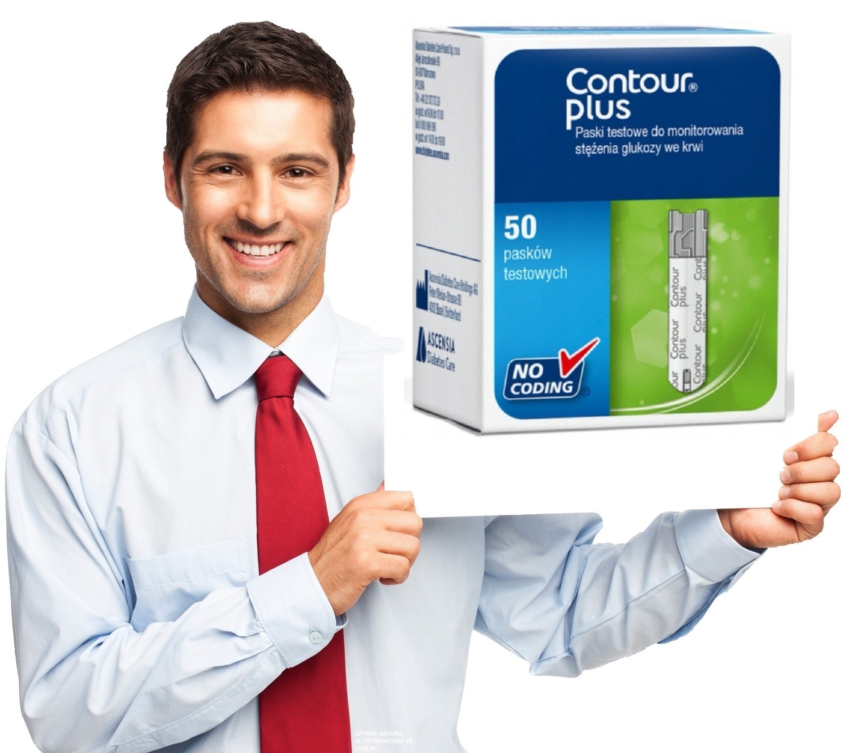 CONTOUR PLUS + blood sugar measuring strips, GLUCOSE METER STRIPS 50 pieces