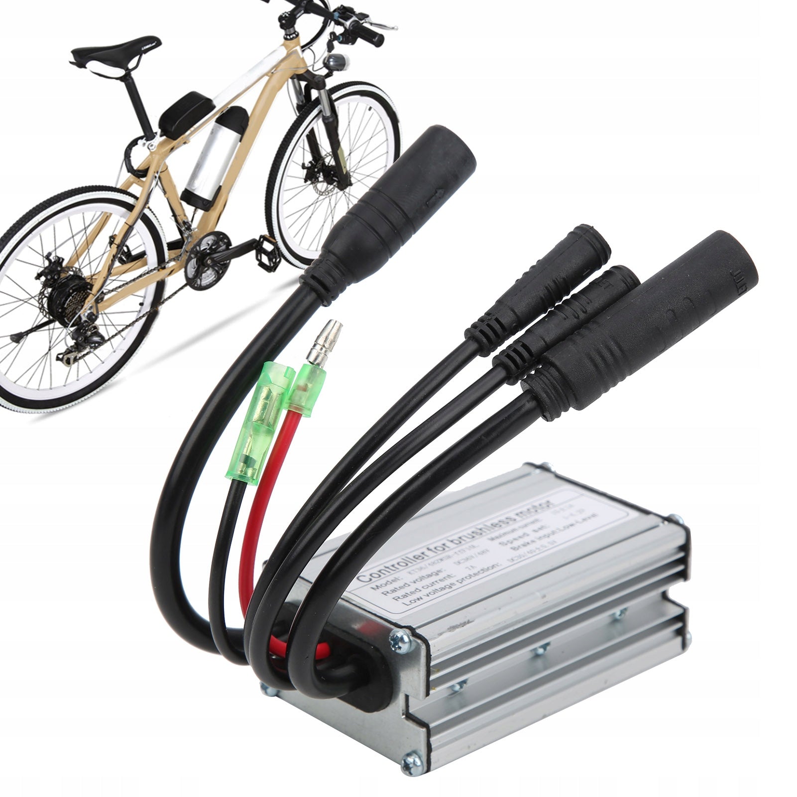 CONTROLLER 36/48 V 9 PIN FOR ELECTRIC BIKE WATERPROOF