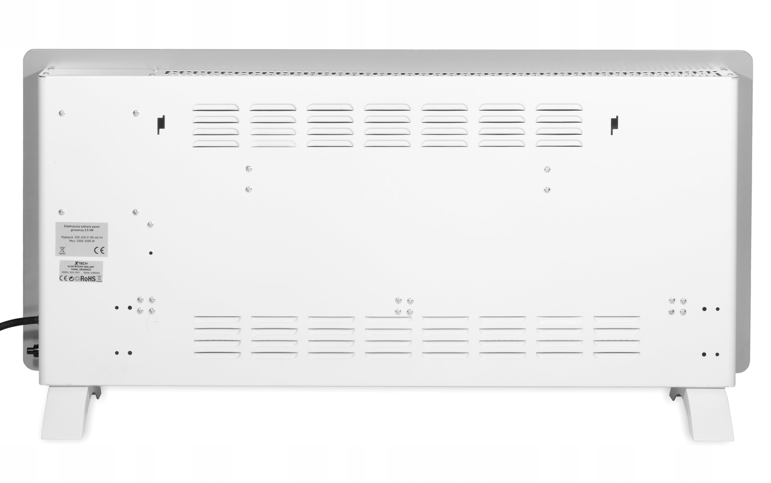 CONVECTION HEATER ELECTRIC GLASS HEATING PANEL 2500 IN XTECH Manufacturer code 5907783089541