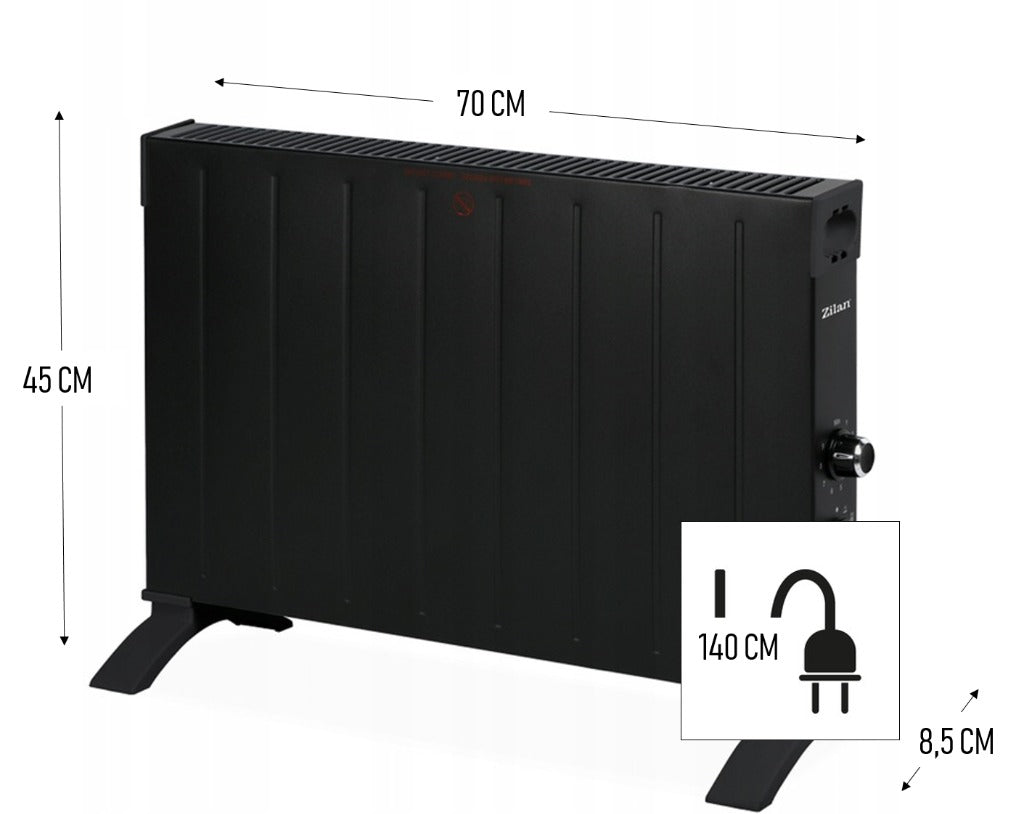 CONVECTOR HEATER ADJUSTABLE THERMOSTAT 2500WRBS Brand no brand