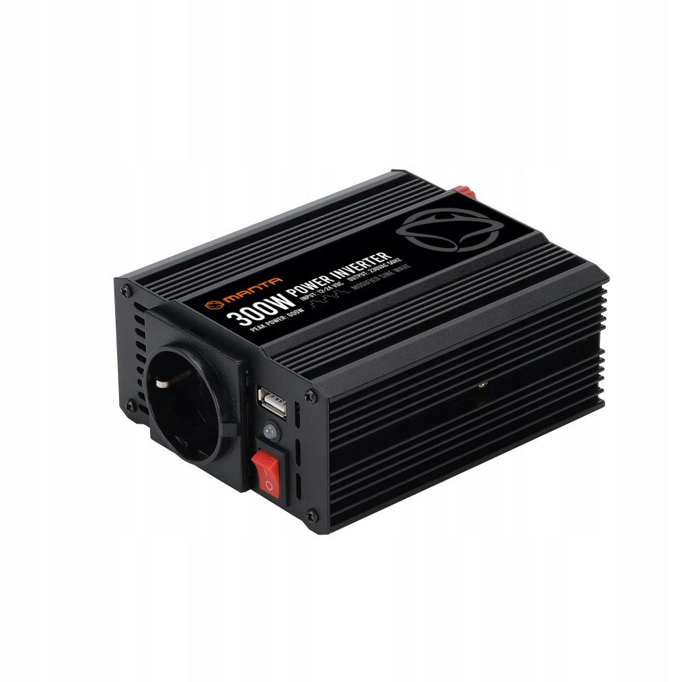 CONVERTER 12v 24v 230v CAR INVERTER 300W 600W USB SECURITY Packaging status original