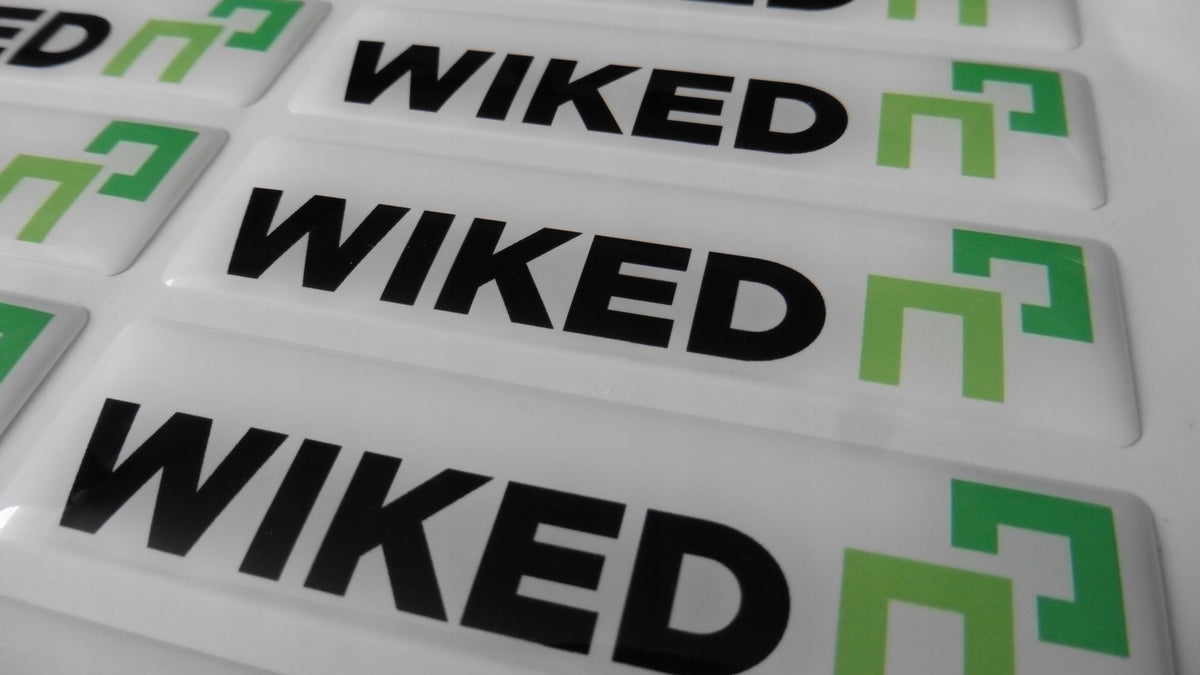 CONVEX 3D stickers with PREMIUM gel LOGO PrintING COMPANY LOGO - 200 pieces