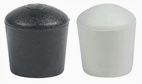 CONVEX PROTECTIVE PADS FOR FURNITURE BLACK 20 MM SET OF 4 STEEL