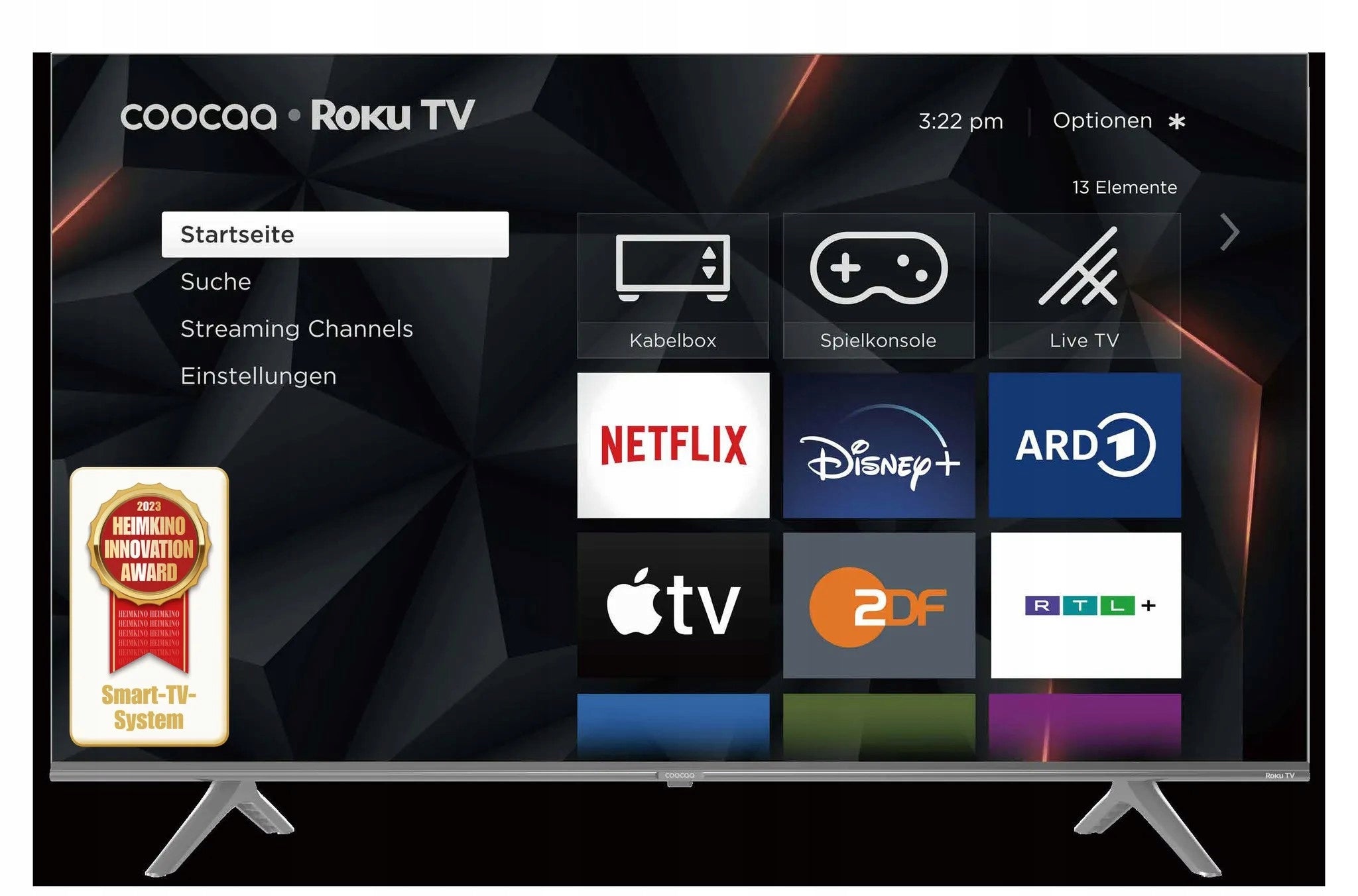 COOCAA 43R5G 43 Inch 4K UHD Wi-Fi LED TV Black with Remote Control Manufacturer code 43R5G