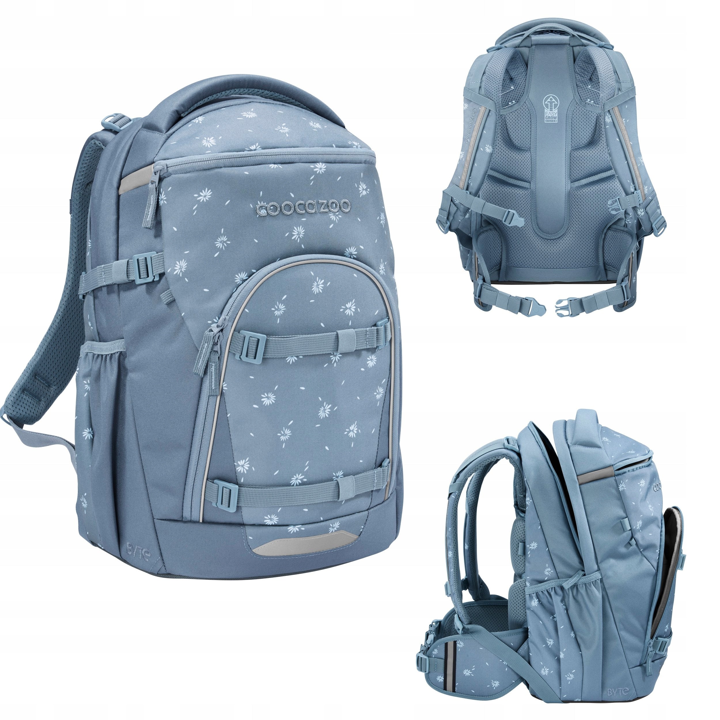 COOCAZOO SCHOOL BACKPACK BYTE BLOOMY DAISY YOUTH ERGONOMIC LIGHTWEIGHT
