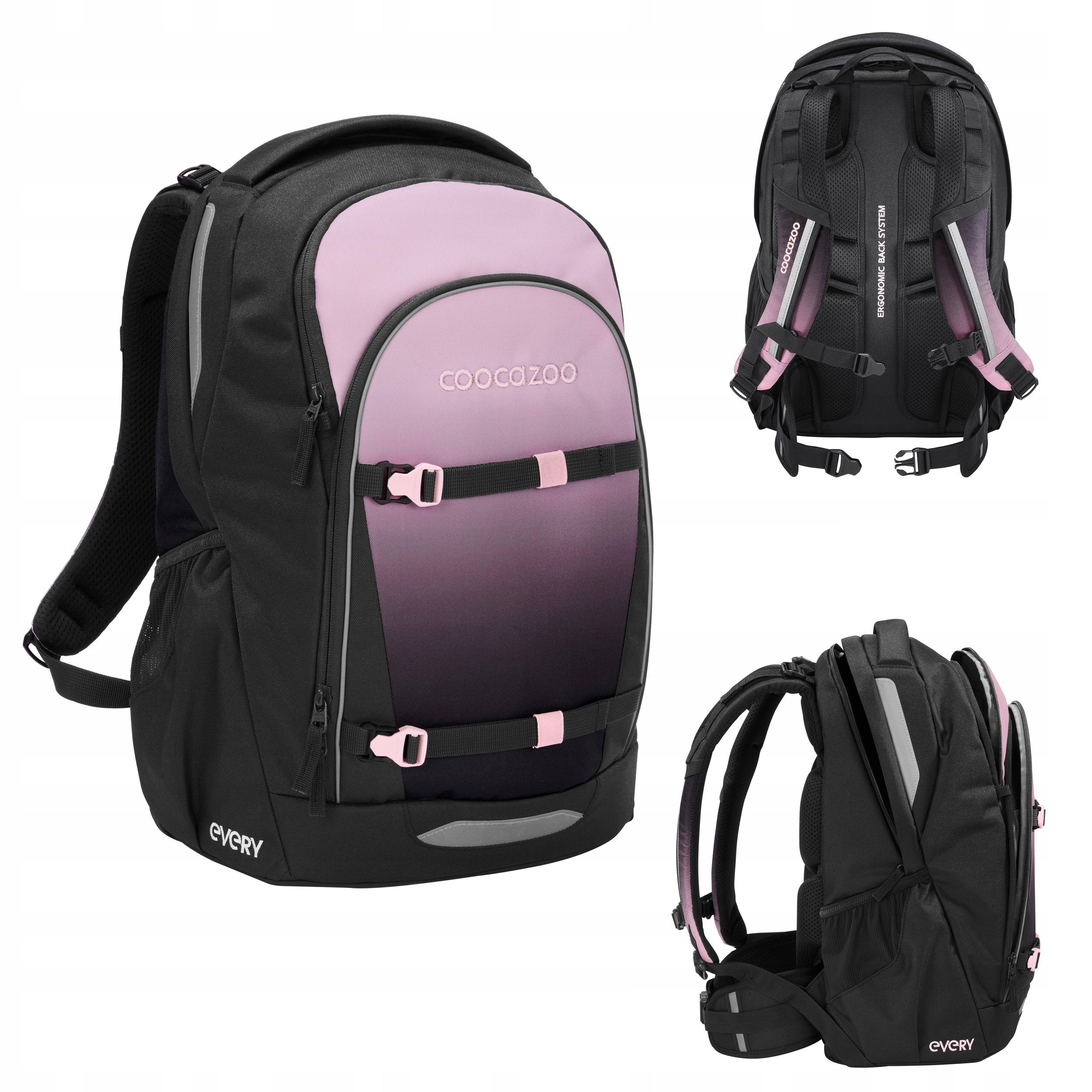 COOCAZOO SCHOOL BACKPACK EVERY ROSE SHADOWS YOUTH ERGONOMIC LIGHTWEIGHT