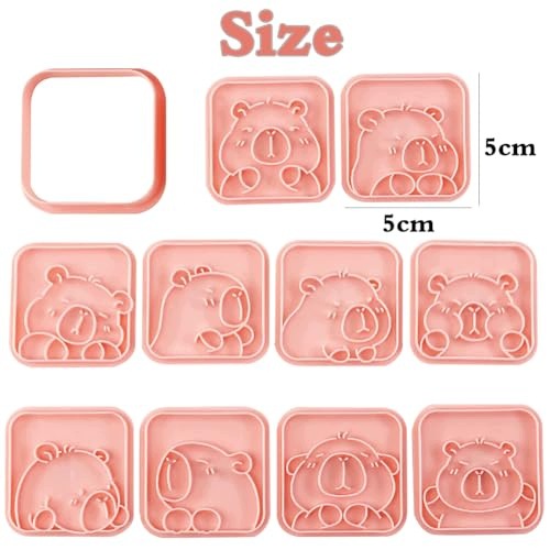 COOKIE CUTTERS CAPYBARA PLASTIC SET FOR CHILDREN 10 PCS. Manufacturer code SWC5908151503034