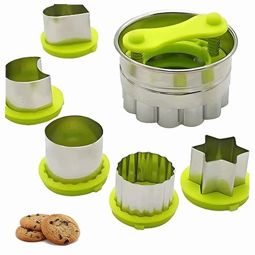 COOKIE CUTTING MOLDS STEEL SET OF 6 PIECES FOR KIDS steel