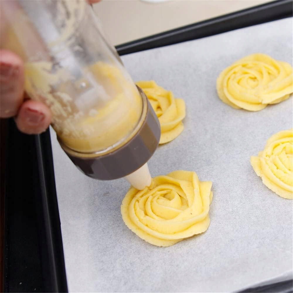 COOKIE PRESS SET SQUEEZER TEMPLATES TIP CAKE DECORATOR Brand no brand