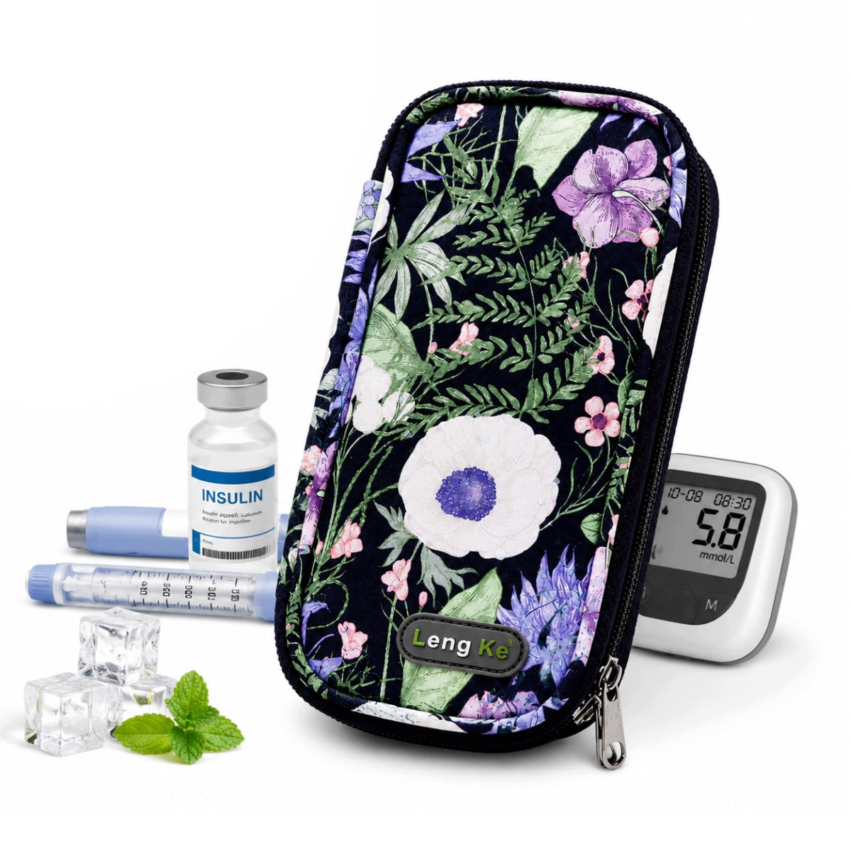 COOLING CASE FOR PORTABLE INSULIN AND CARTRIDGES