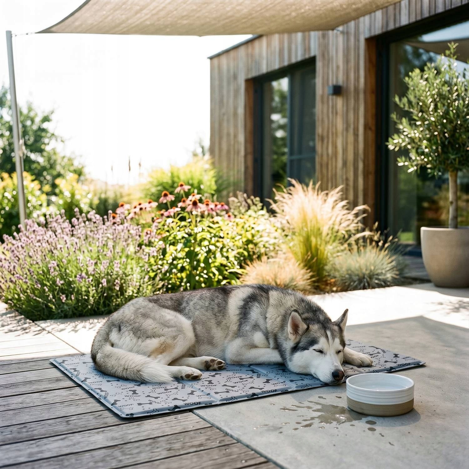 COOLING MAT FOR CAT DOG XXL 110x70 GEL COOLING BED GREY Brand Dogguru