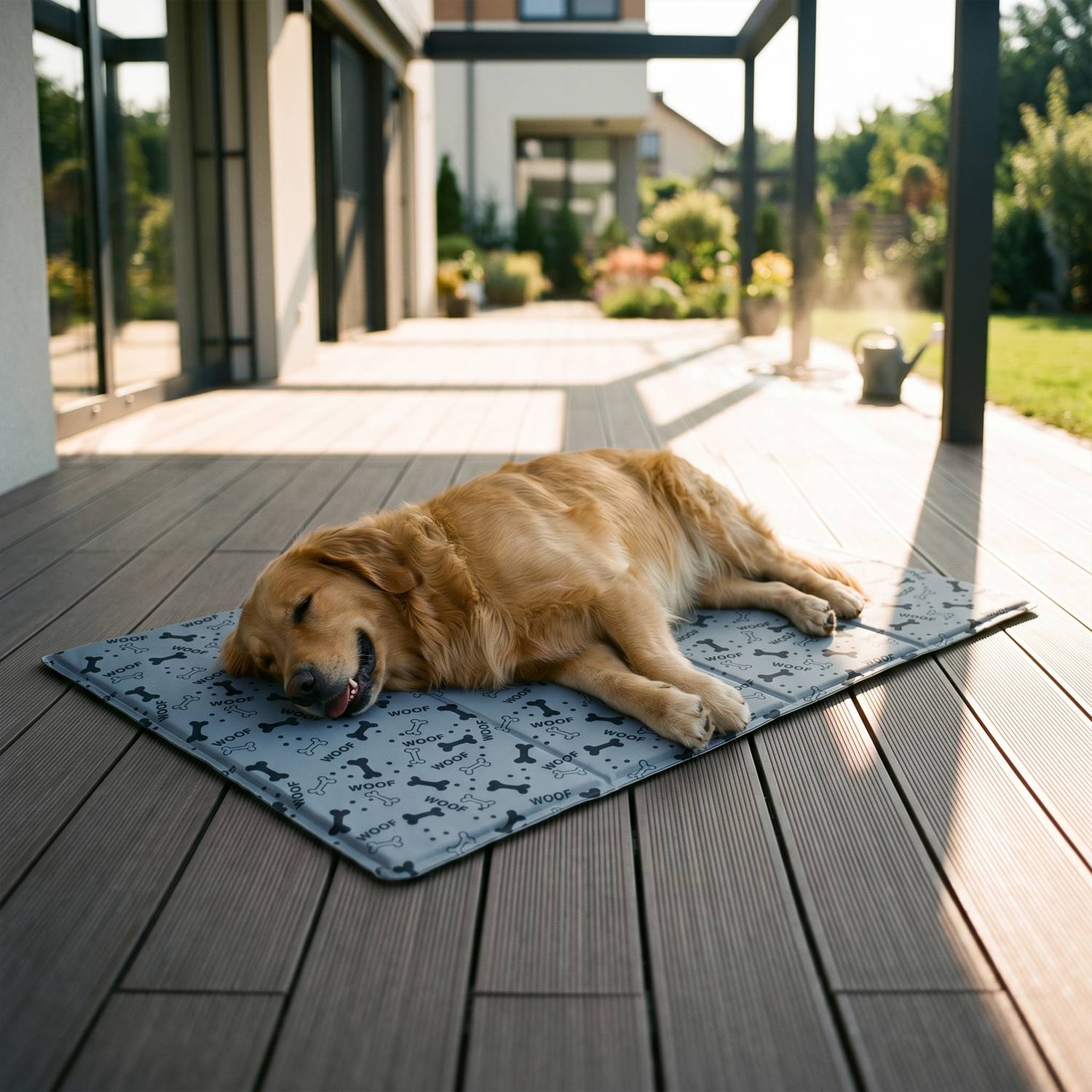 COOLING MAT FOR CAT DOG XXL 110x70 GEL COOLING BED GREY Model Cool Pet Łapki Pad 70x110 cm Szara
