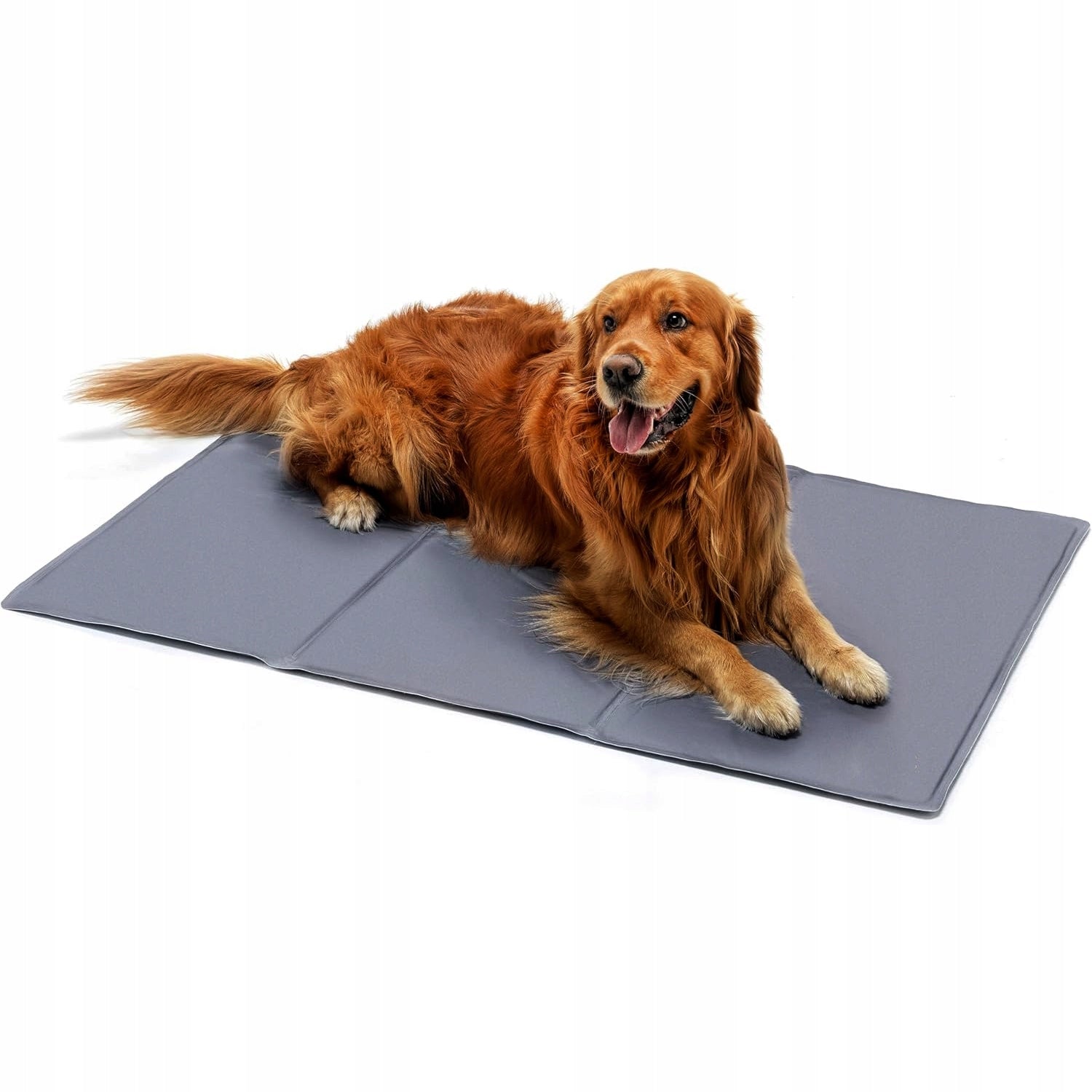 COOLING MAT FOR DOG CAT ANIMALS BED FOR SUMMER GEL GREY 90x50cm Model MATA CHŁODZĄCA DLA PSA KOTA LEGOWISKO ŻELOWA DUŻA