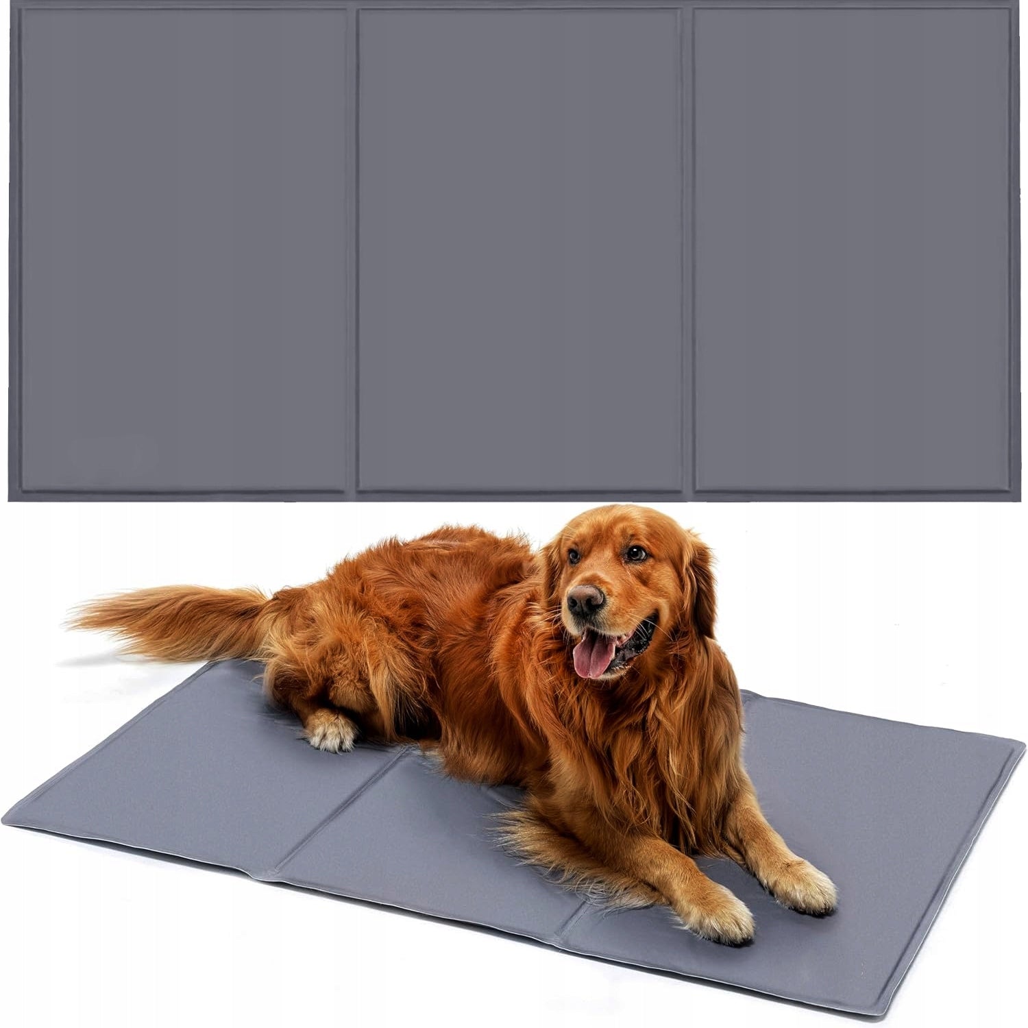 COOLING MAT FOR DOG CAT ANIMALS BED FOR SUMMER GEL GREY 90x50cm