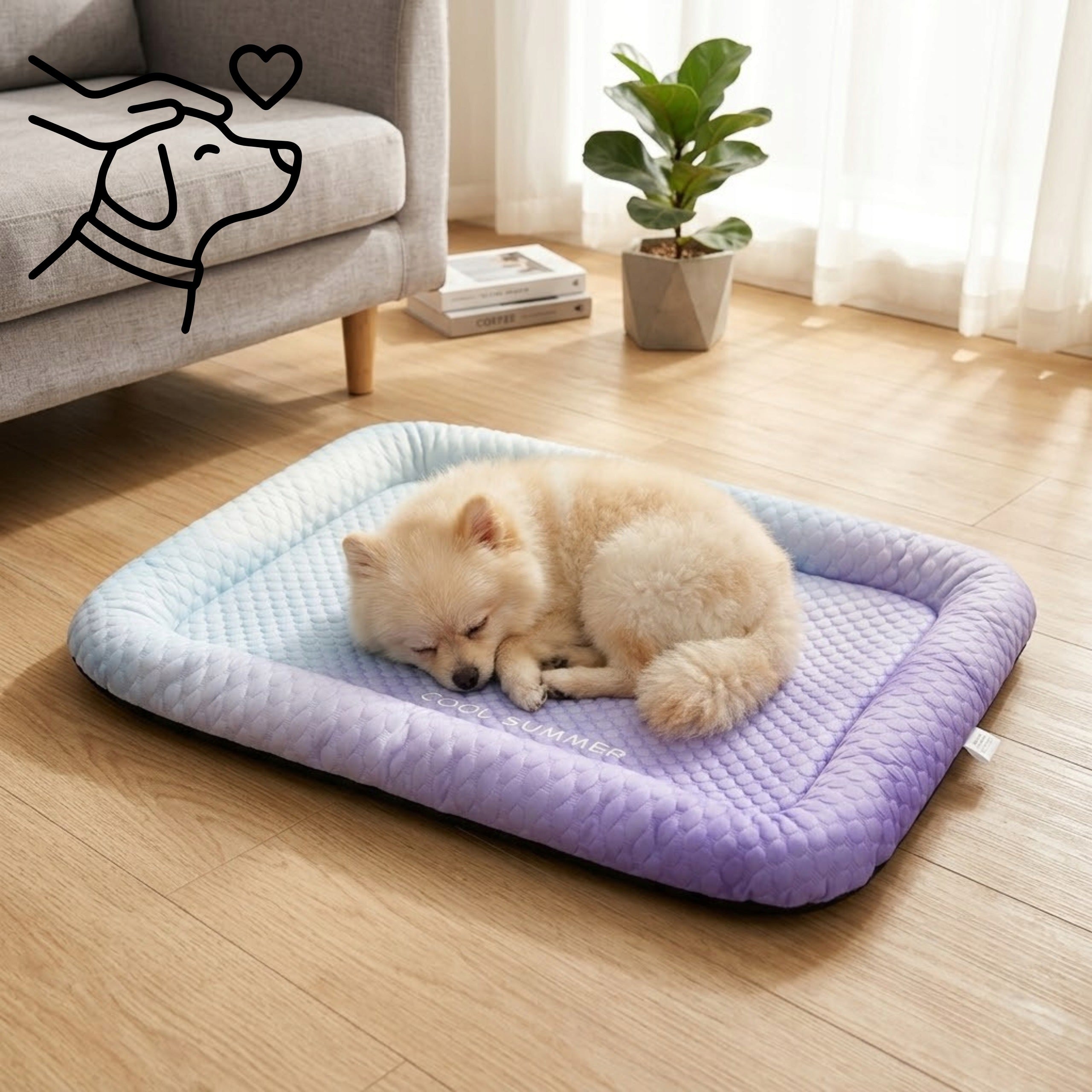 COOLING MAT FOR DOG CAT PETS | 65x50 cm | BREATHABLE Manufacturer code LEGOWISKO DLA PSA KOTA L 1