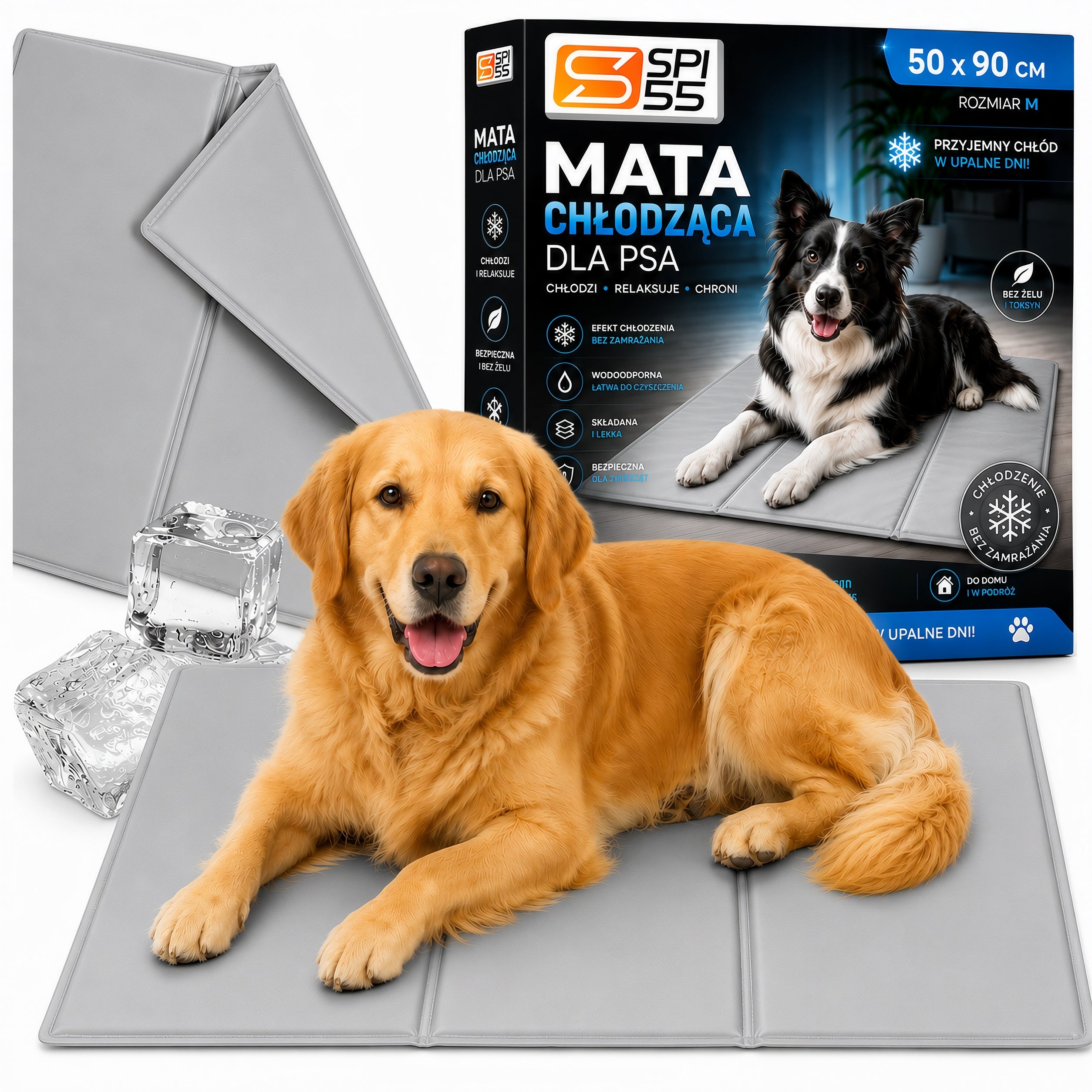 COOLING MAT for cat dog gel bed waterproof premium XL 90x50cm