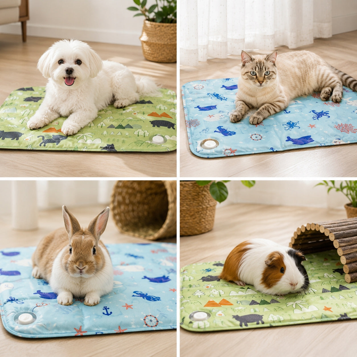 COOLING MAT for cat dog waterproof gel bed 40 x 50 cm Color multicolor