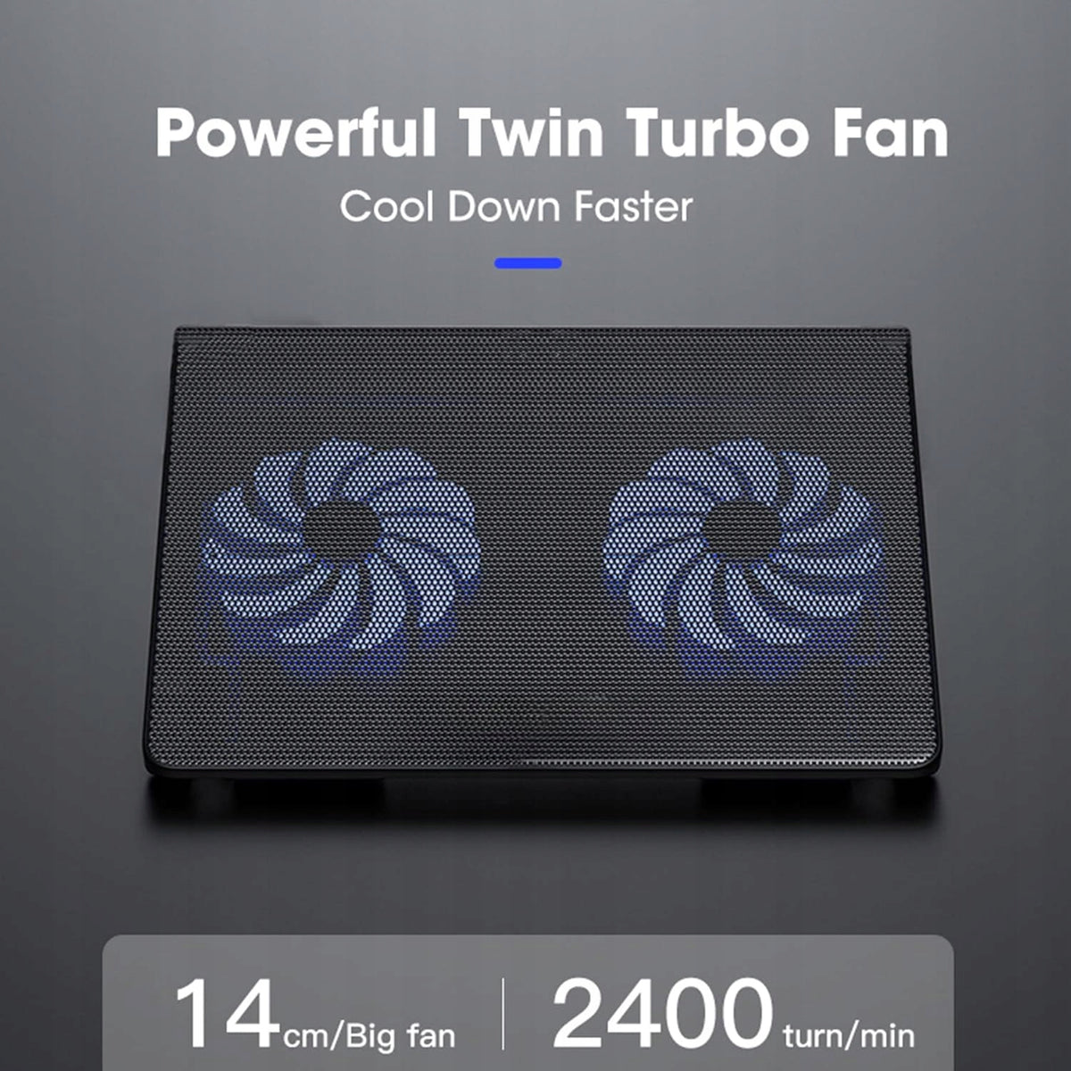 COOLING PAD FOR LAPTOP AND PS4 LED 2 USB FANS Manufacturer Retoo