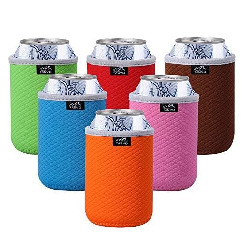 COOLING SLEEVES FOR CANS NEOPRENE INSULATION FOR BEER GIFT 6 PCS. Brand no brand