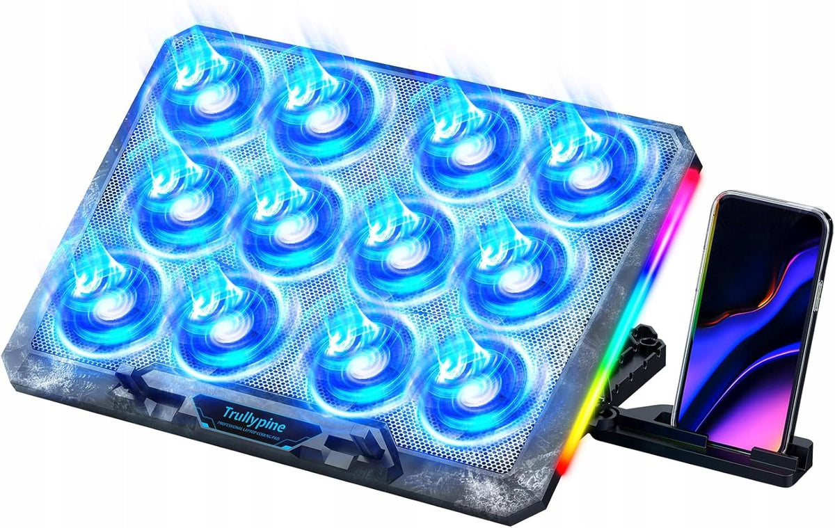 COOLING STAND FOR LAPTOP 12 FANS ADJUSTMENT RGB 12-17,3"