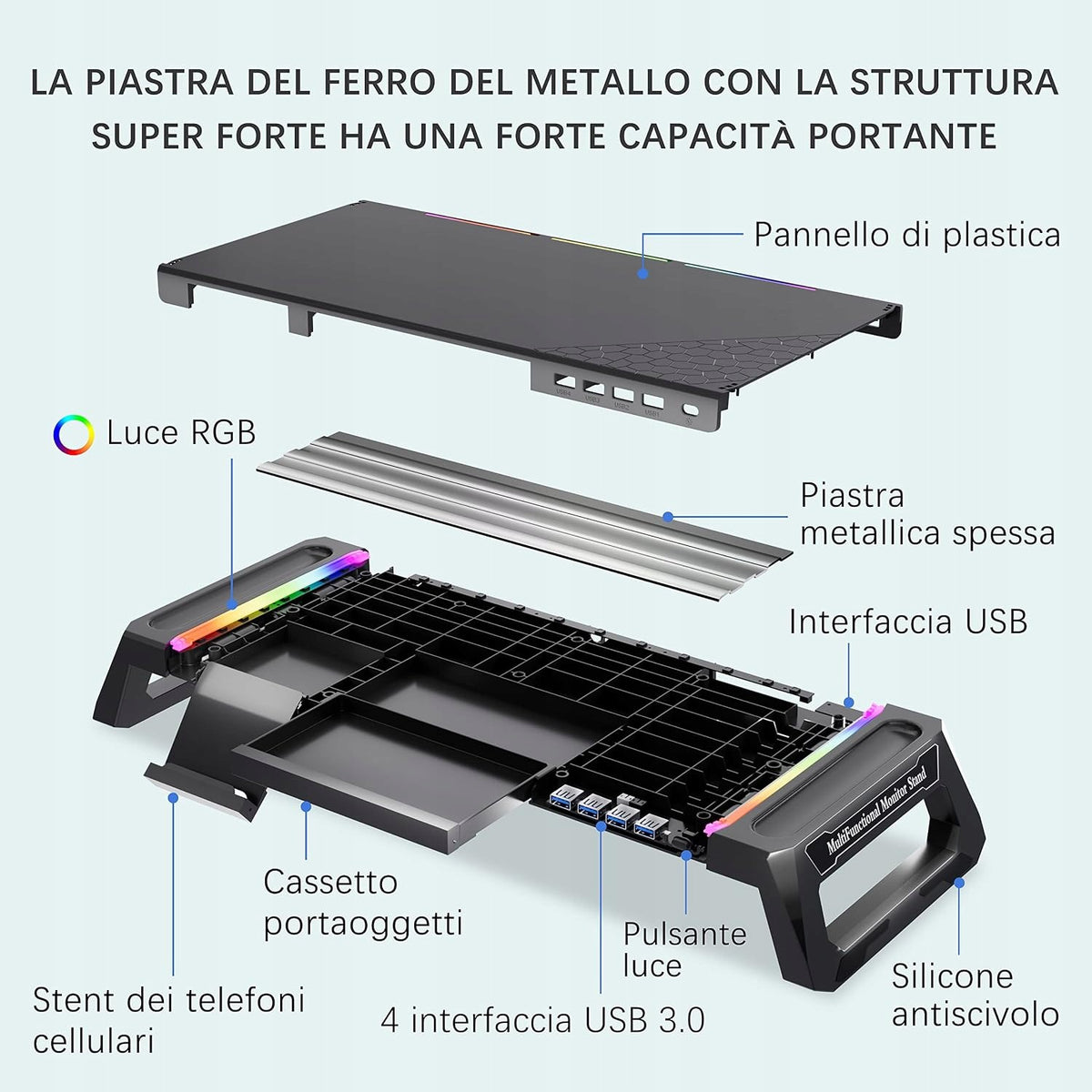 COOLING STAND FOR LAPTOP MOOJAY S56 RGB Packaging status original