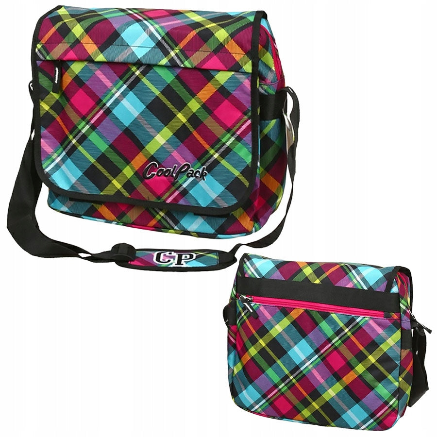 COOLPACK CHECKERED BOOK BAG SHOULDER BAG