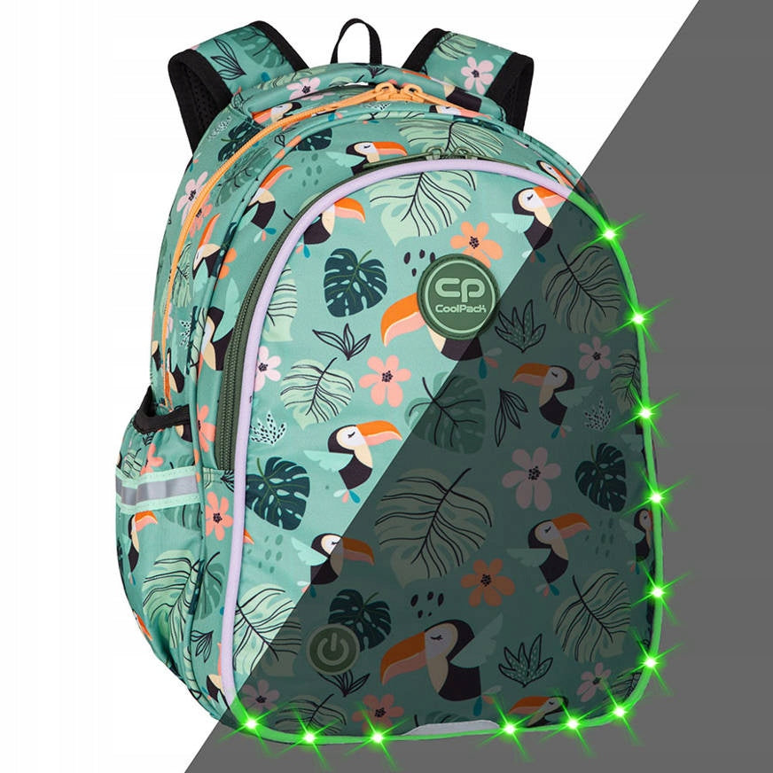 COOLPACK MULTI-CHAMBER TOUCANS BACKPACK HOLDS A4 Brand CoolPack