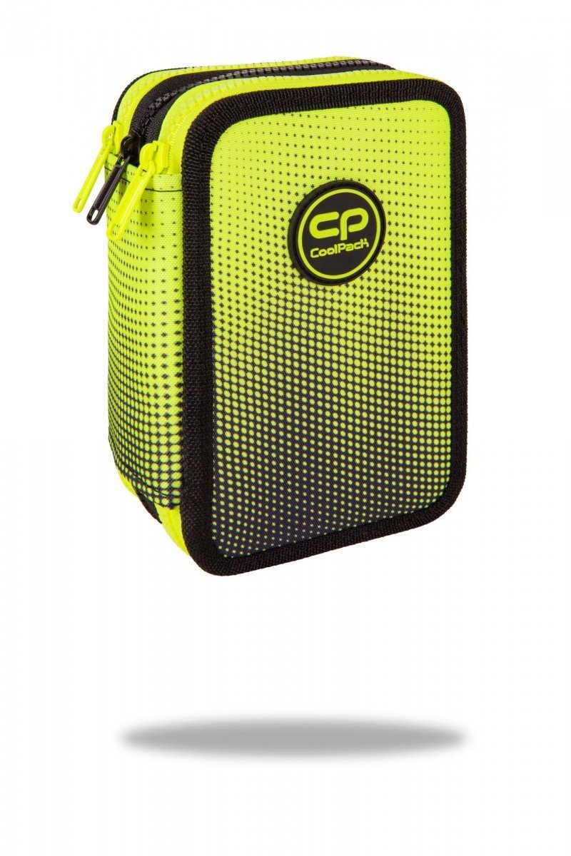Formelles Federmäppchen mit drei Fächern und Zubehör CoolPack Jumper 3 Gradient Lemon E67510 