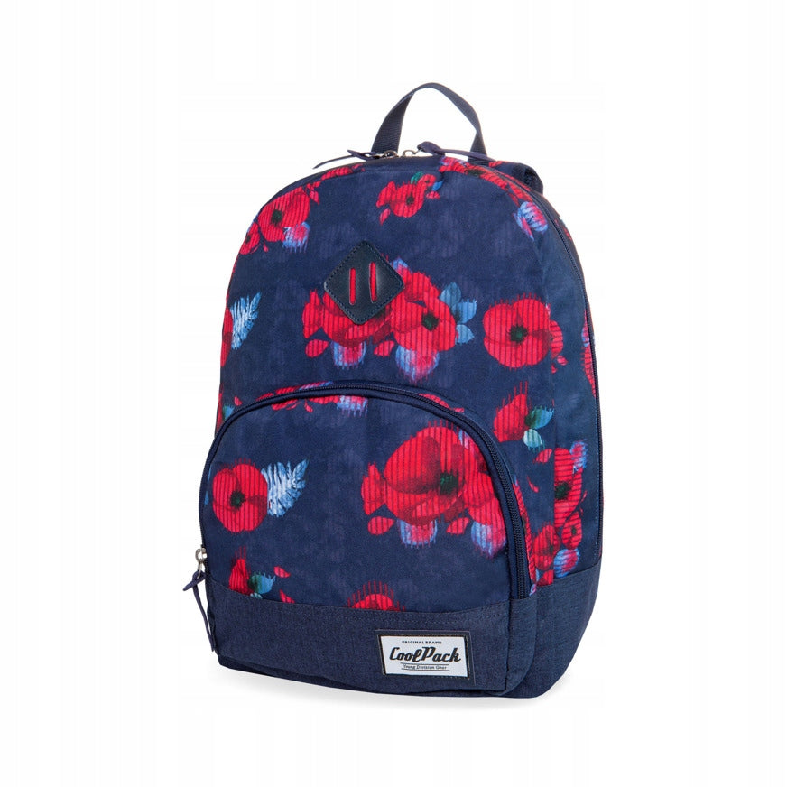 COOLPACK SCHOOL BACKPACK FOR GIRLS RED POPPY Packaging status original