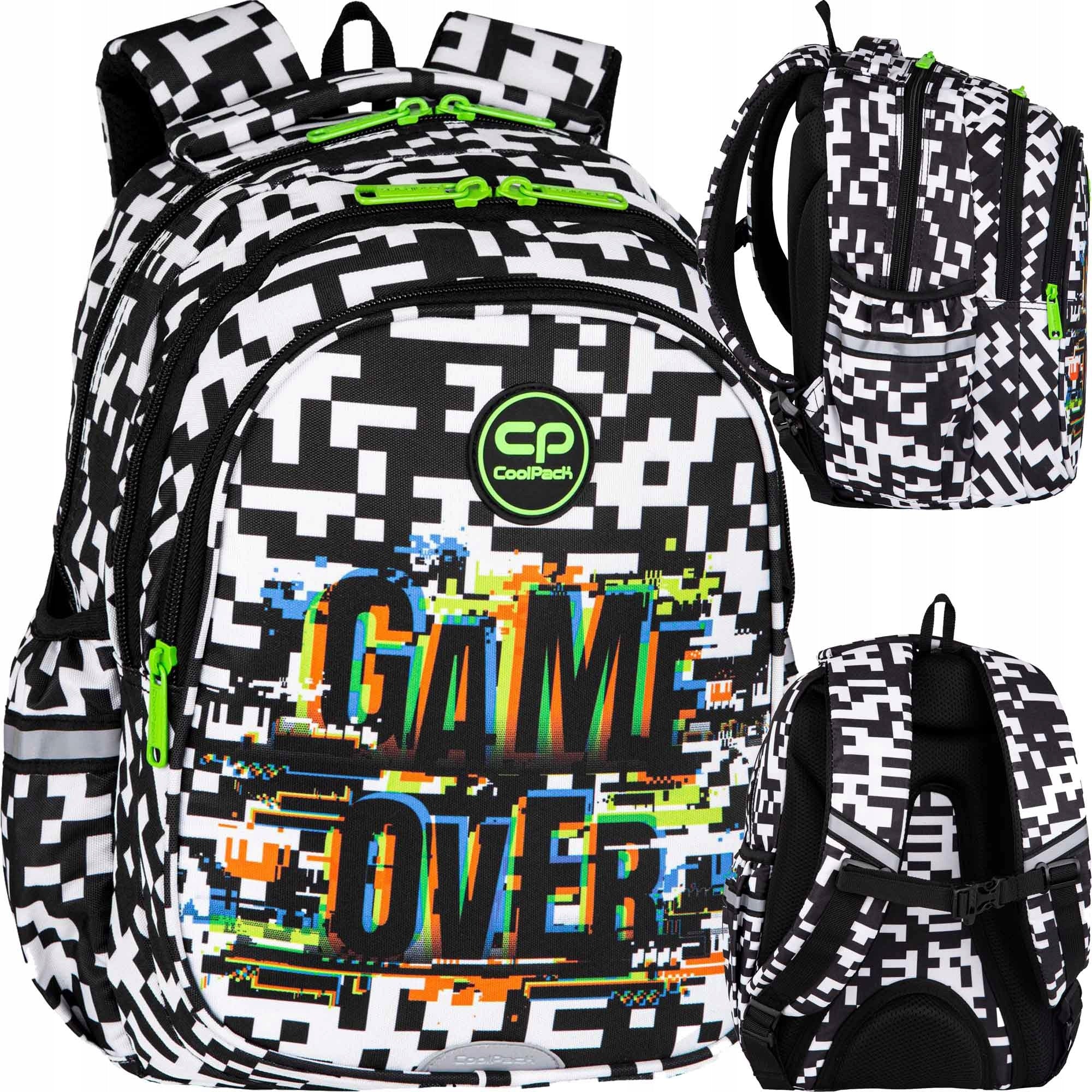 COOLPACK SCHOOL BACKPACK SATCHEL GAME OVER X PLAY
