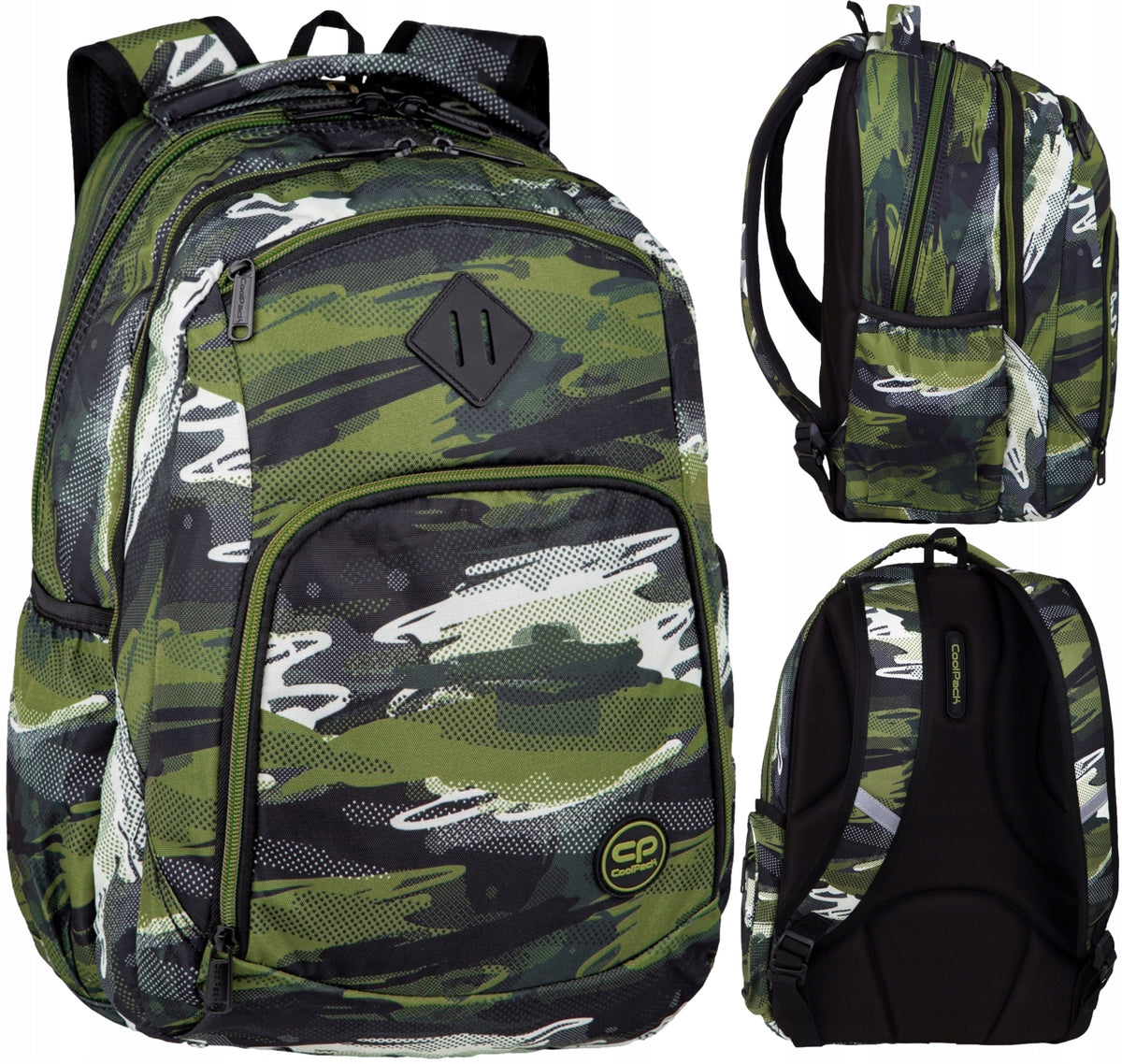 COOLPACK SCHOOL BACKPACK YOUTH BREAK CAMO GECKO