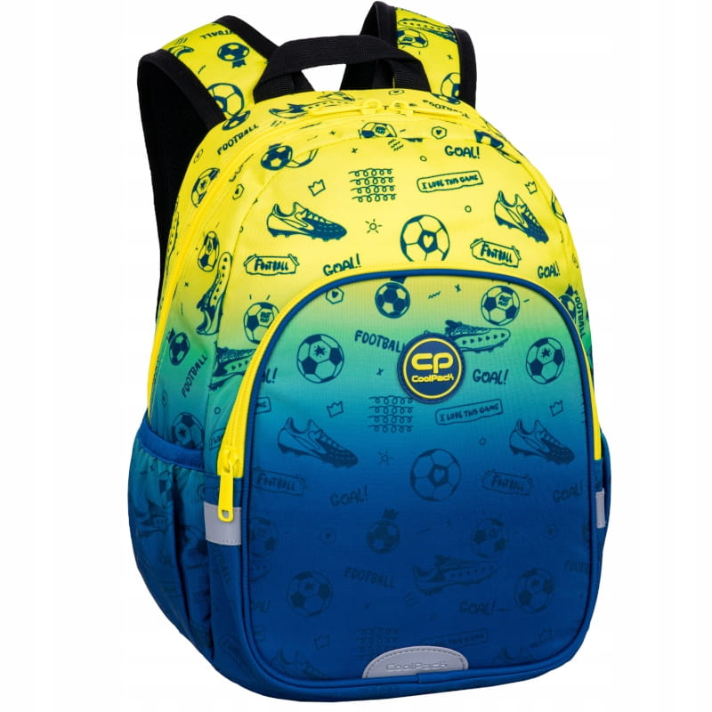 COOLPACK TOBY SMALL SCHOOL BACKPACK REFLECTORS WHISTLE HARNESS FOOTBALL 2T Brand CoolPack