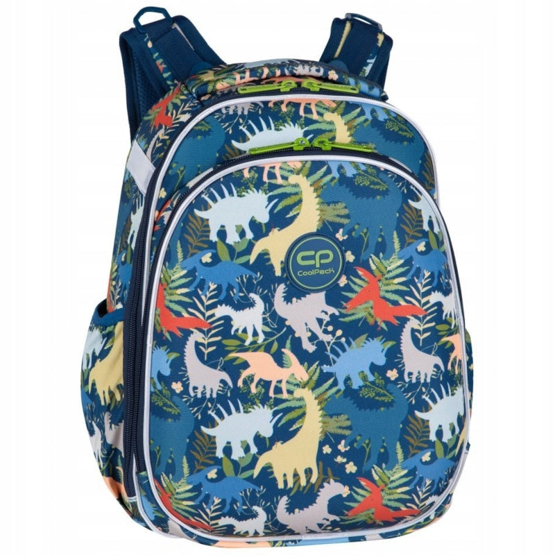 COOLPACK TURTLE MULTI-CHAMBER SCHOOL BACKPACK FOR SCHOOL DINO PARK 2 COMPARTMENTS Manufacturer code E15533