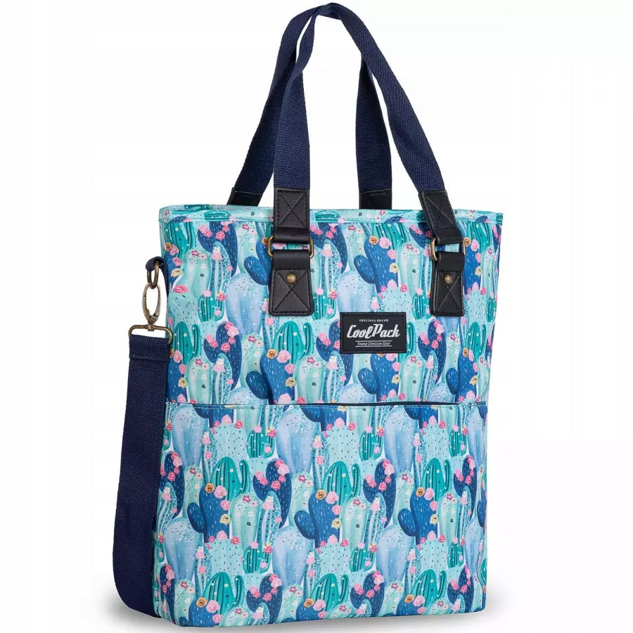 COOLPACK WOMEN'S SHOULDER BAG SHOPPER SHOPPING URBAN CP CACTI