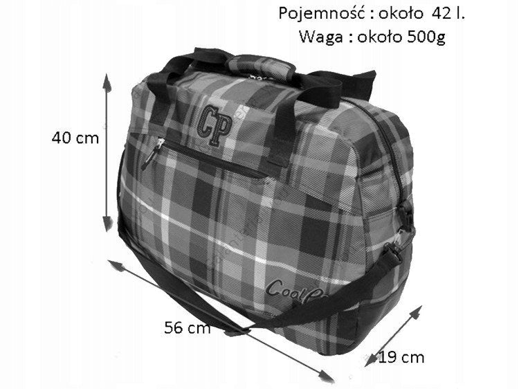 COOLPACK WOMEN'S SHOULDER BEACH BAG FOR VACATION, SPORTS TRAVEL Color multicolor