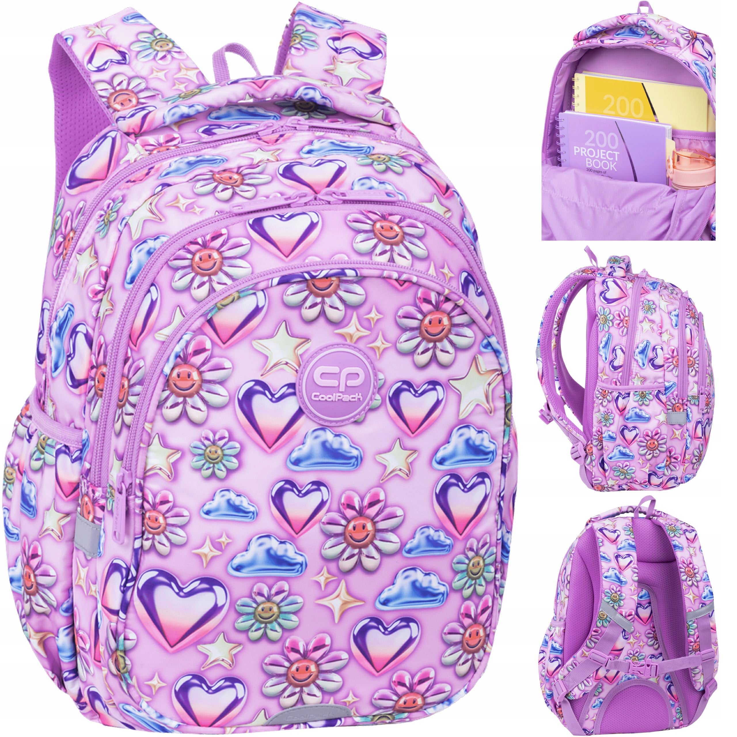 COOLPACK YOUTH SCHOOL BACKPACK FOR GIRLS CLASS 1-3 BALLOONS
