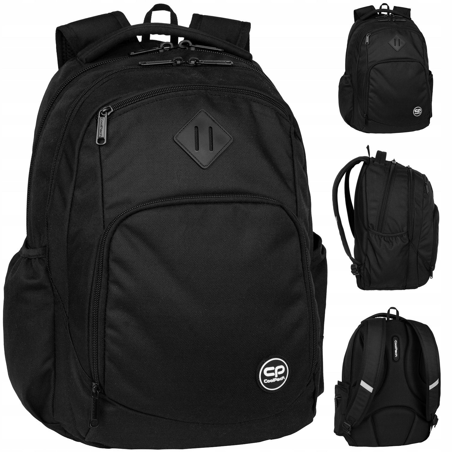 COOLPACK YOUTH SCHOOL BACKPACK MULTI-CHAMBER BREAK BLACK