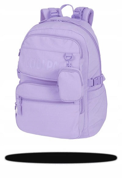 COOLPACK YOUTH SCHOOL BACKPACK ROOMY FOR LAPTOP PASTEL PURPLE Packaging status original