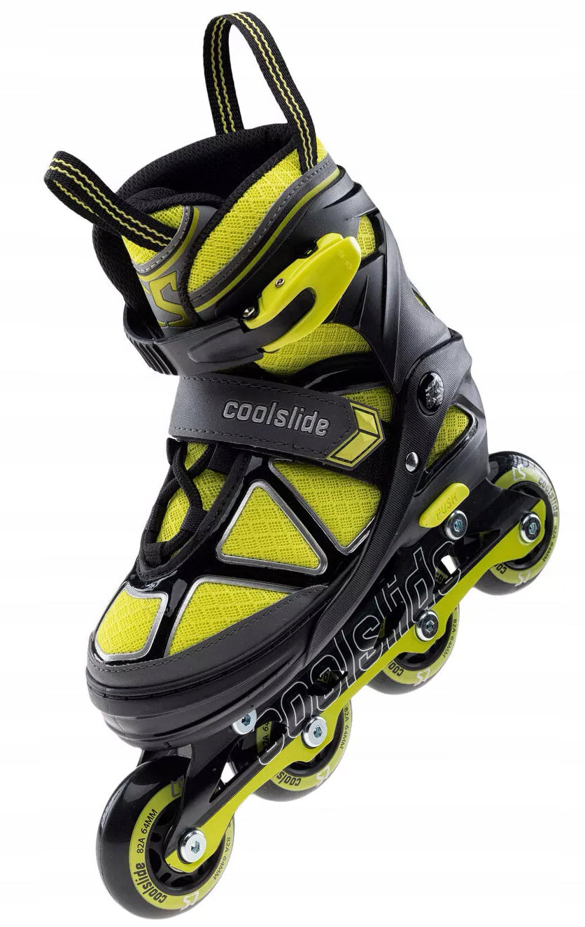 Verstellbare Rollschuhe CoolSlide Butters YB, gelb 